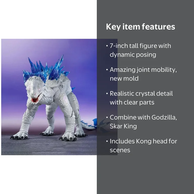Godzilla x Kong: The New Empire S.H.MonsterArts - Shimo - Walmart.com