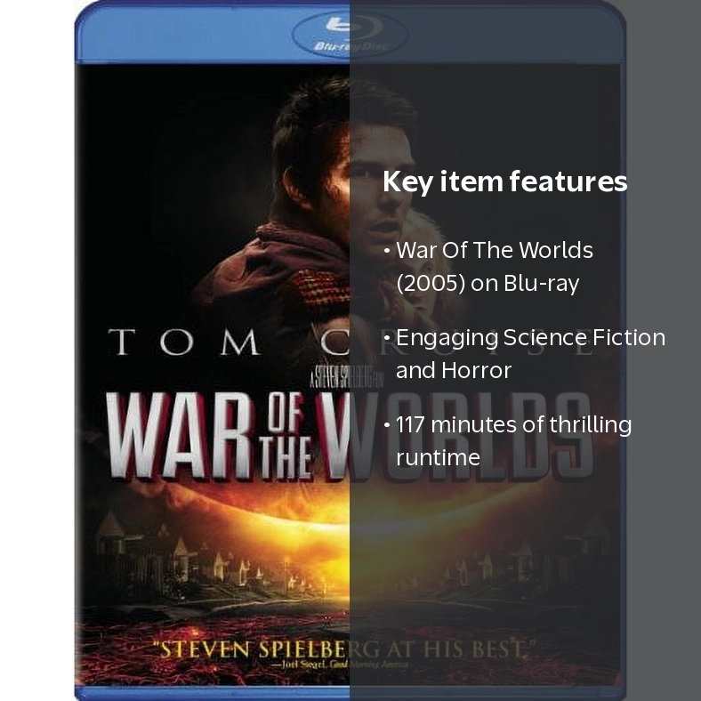 Paramount War Of The Worlds (2005) [Blu-ray] Sci-Fi Horror 117 Min