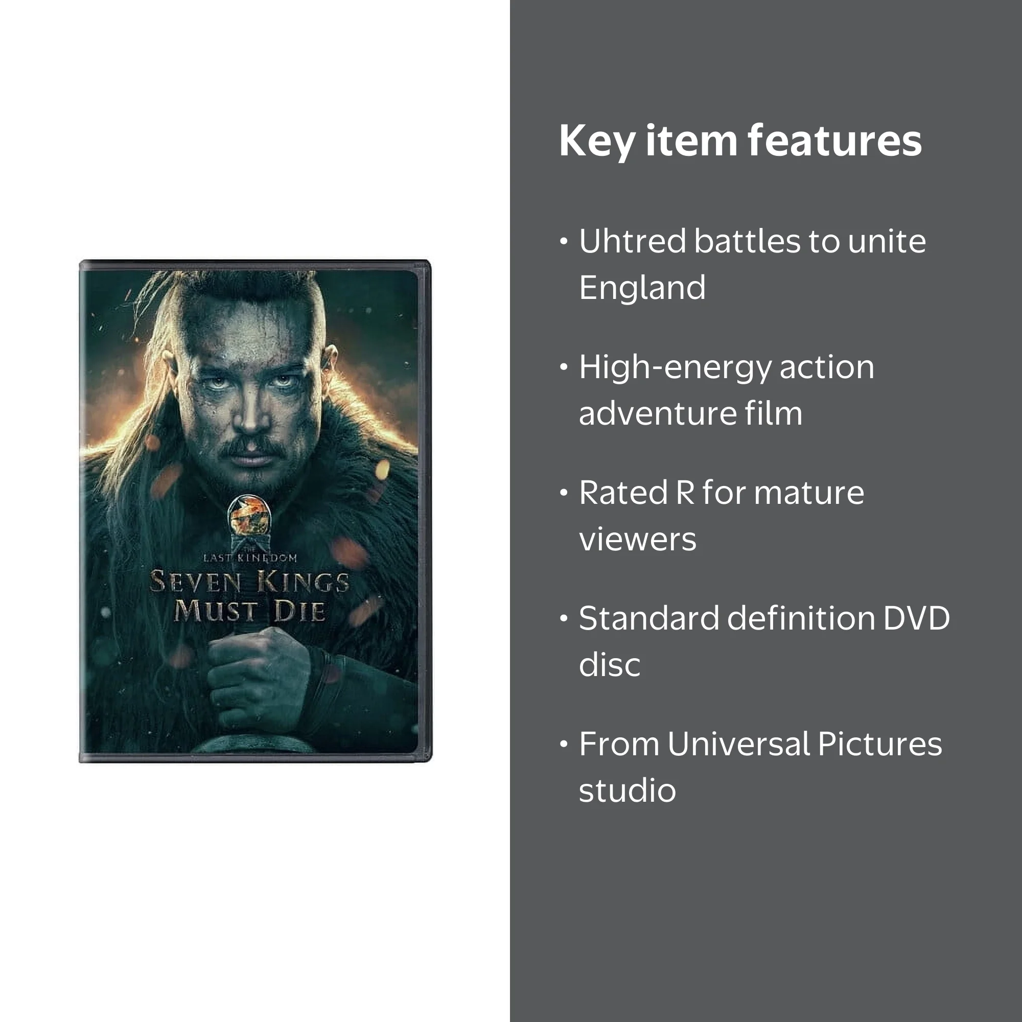 The Last Kingdom: Seven Kings Must Die (DVD), Universal, Action