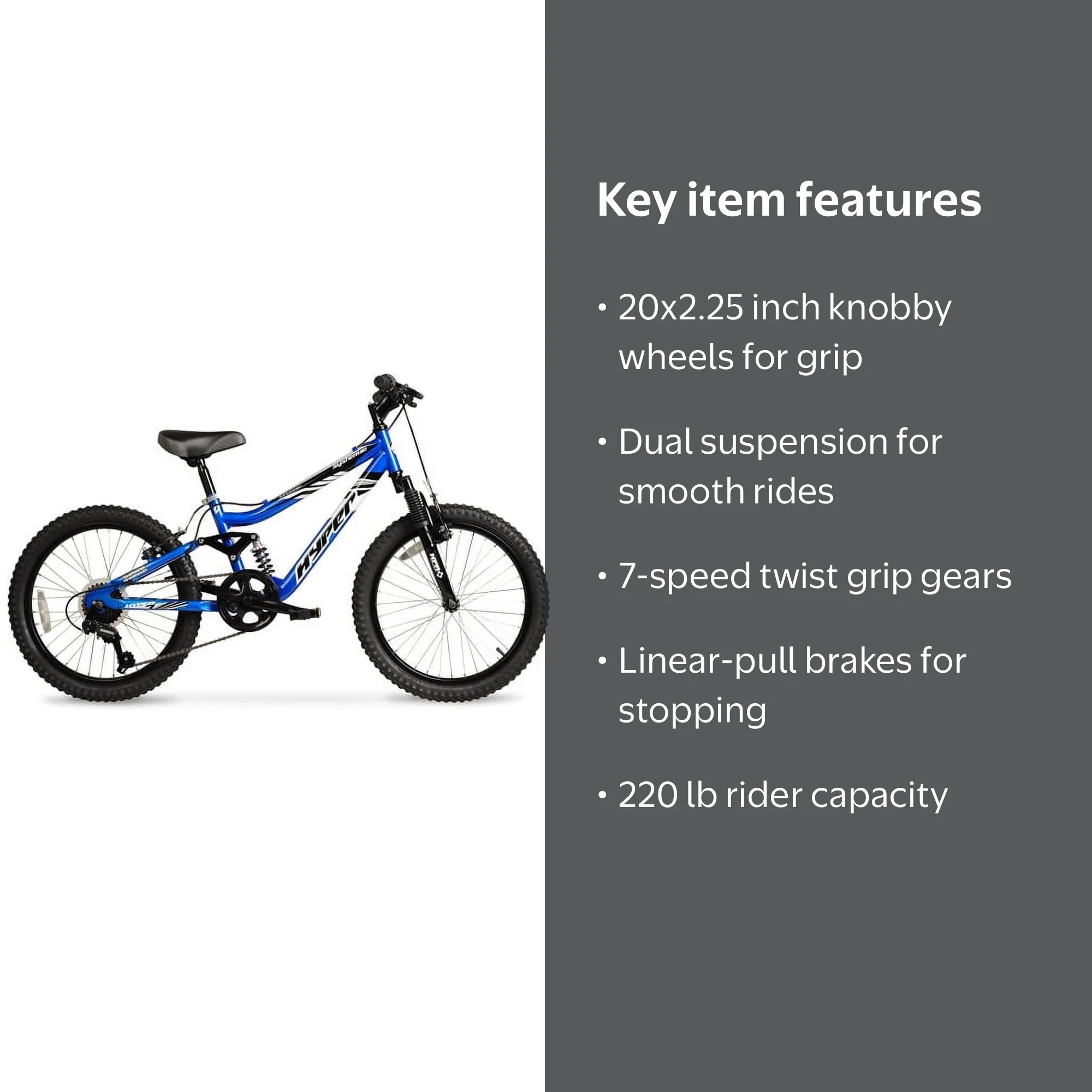 Hyper System 20 Bike - Shimano - 7-Speed Twist Grip Shifting