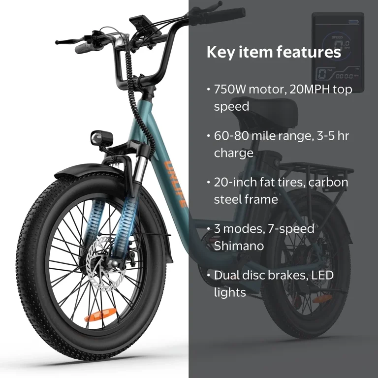 URLIFE 3.0 Fat Tire Ebike, 20