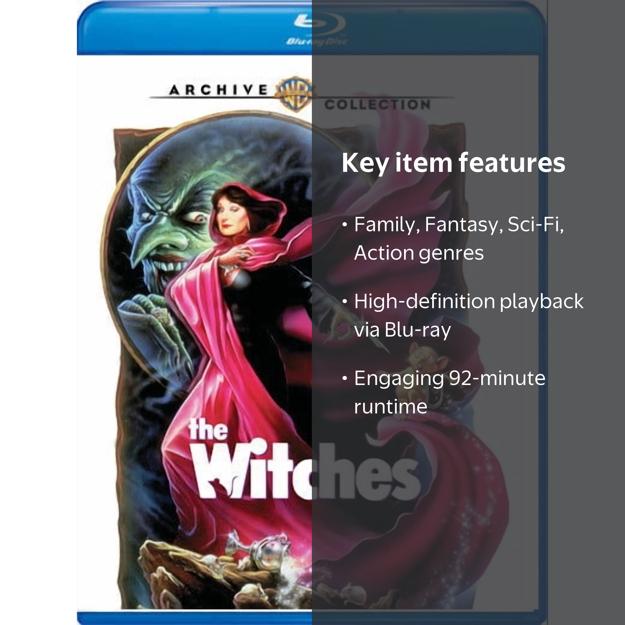 Warner Bros, Blu-ray, The Witches, Family Fantasy Sci-Fi Action