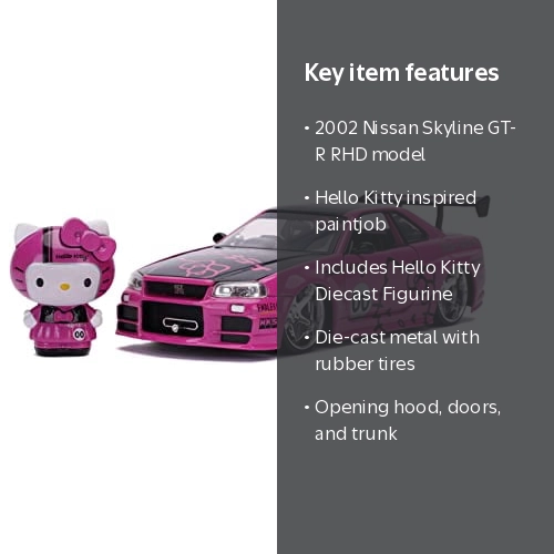 Jada Toys 1/24 Nissan Skyline GT-R BNR34 Diecast Model Car