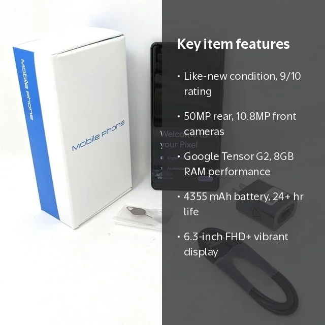 Pre-Owned Google Pixel 7 5G 128GB GQML3 Factory Unlocked 8GB RAM