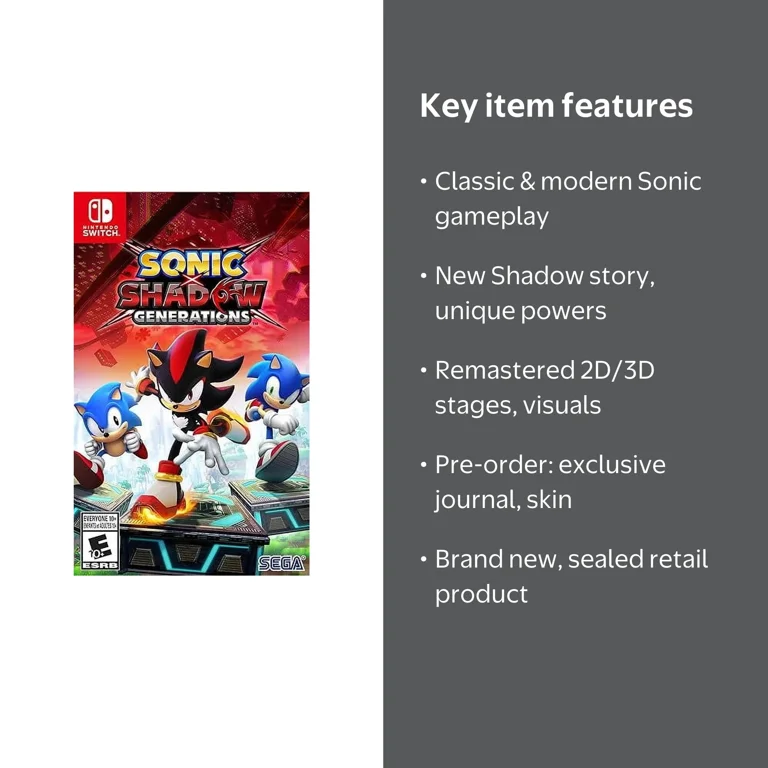 Sonic x Shadow Generations Day One Edition (Nintendo Switch
