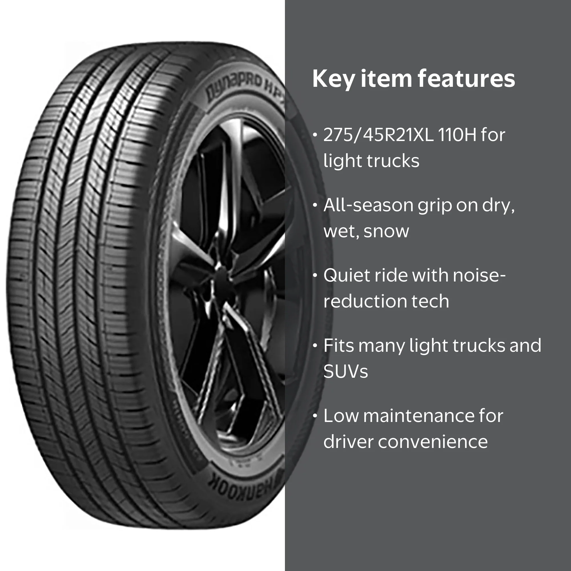 Hankook Dynapro HPX RA43 275/45R21XL 110H - Walmart.com