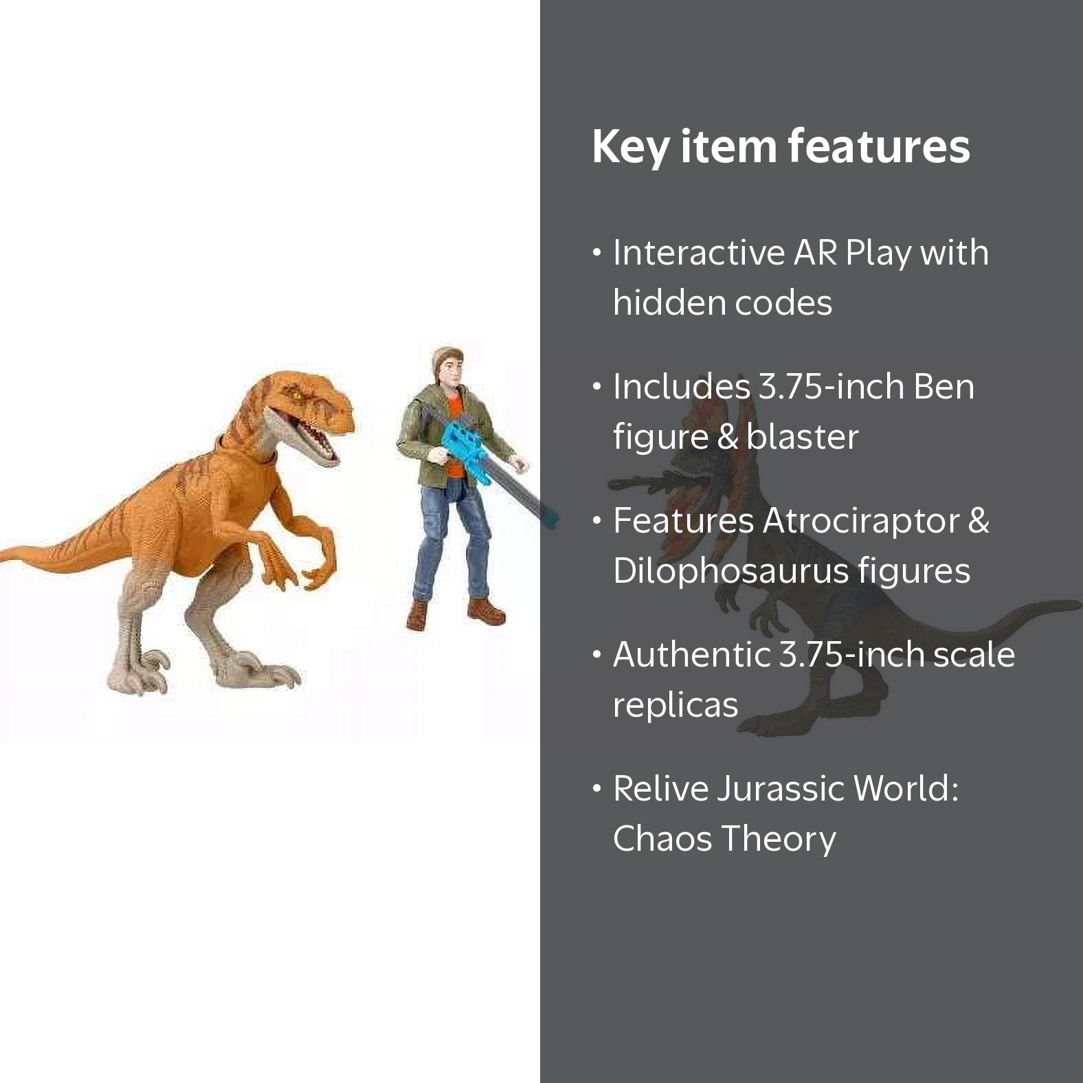 Mattel Jurassic World Chaos Theory Ben Escape Pack, 3.75 inches