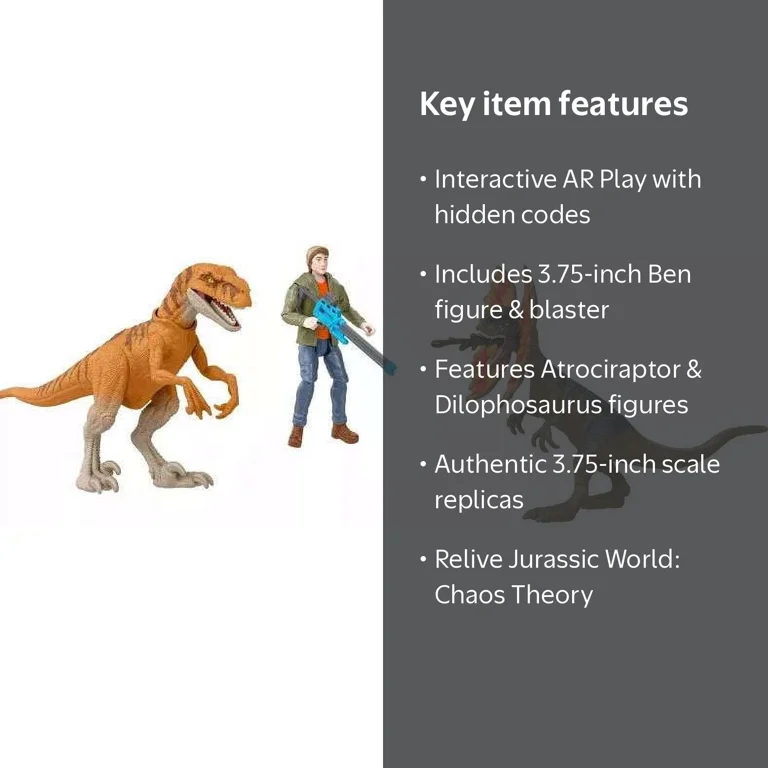 Mattel Jurassic World Chaos Theory Ben Escape Pack, 3.75 inches