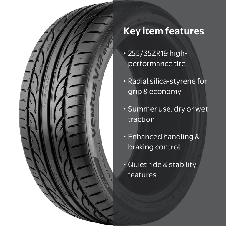 Hankook ハンコック ventus v12 evo2 255/35ZR19 Hankook Ventus V12 evo2 (K120) UHP 255/35ZR19 96Y XL Passenger