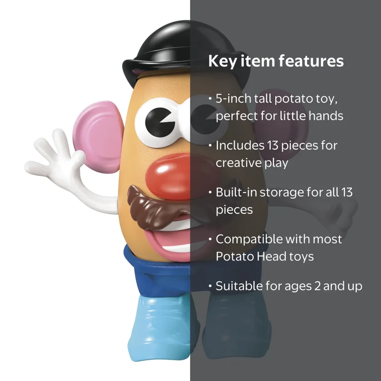 Potato Head Mr Potato Head Toy with 13 Pieces, Ages 2+ - Walmart.com