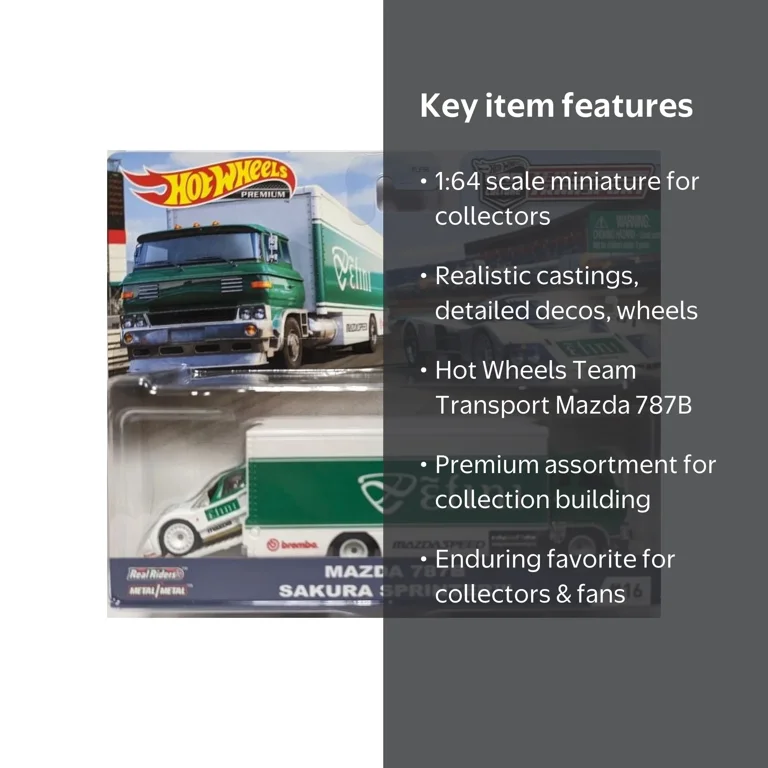 Hot Wheels Car Culture Team Transport Mazda 787B Sakura Sprinter