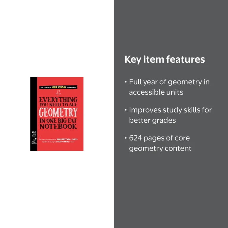 Everything You Need to Ace Geometry in One Big Fat Notebook