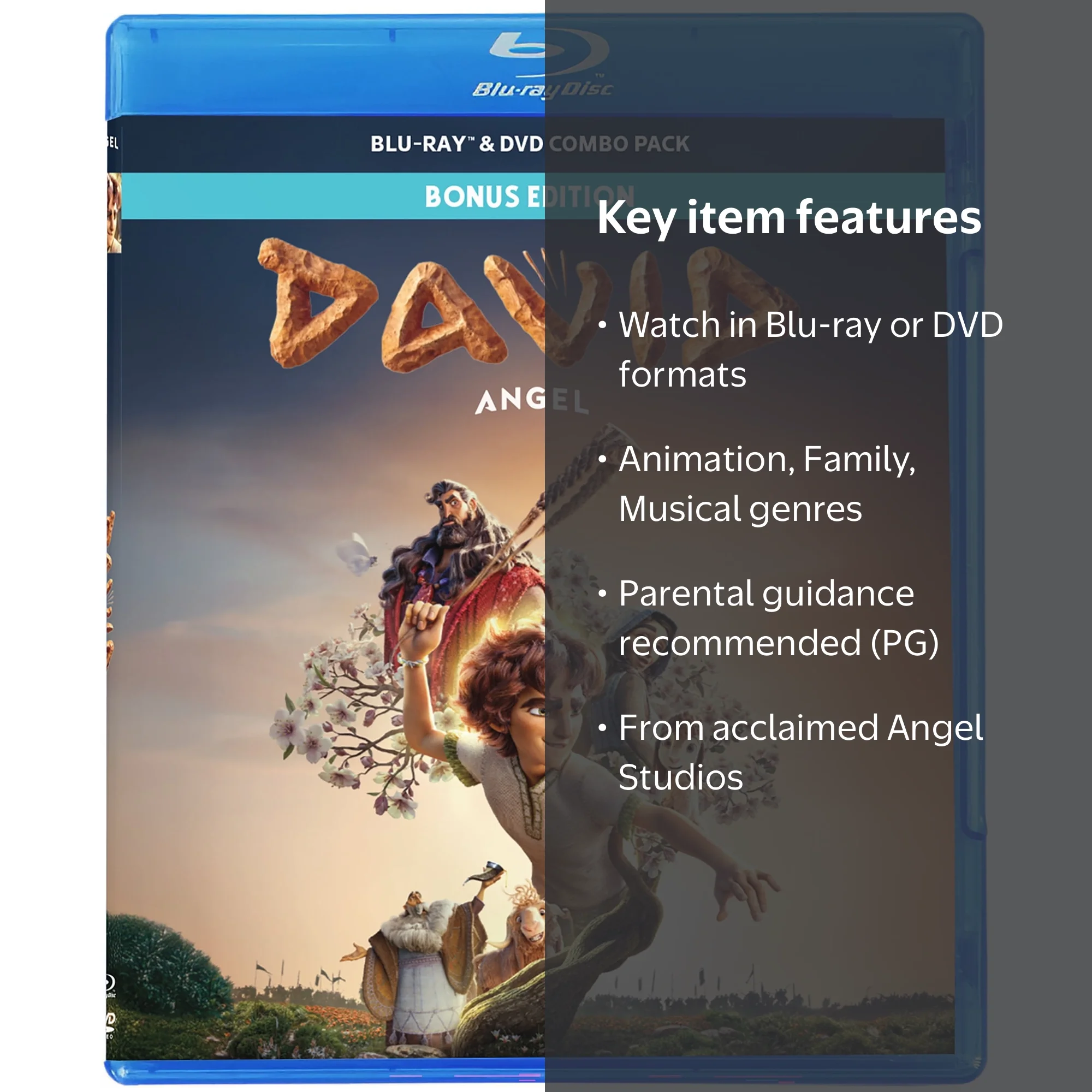 David (2025) (Blu-ray/DVD), Family, Angel Studios - Walmart.com
