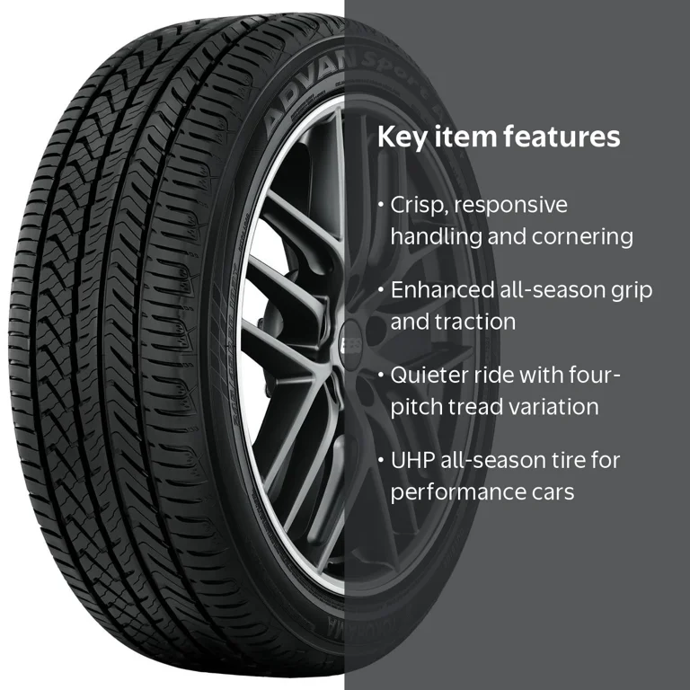 Yokohama Advan Sport A/S Plus, 205/55R16, All Season - Walmart.com