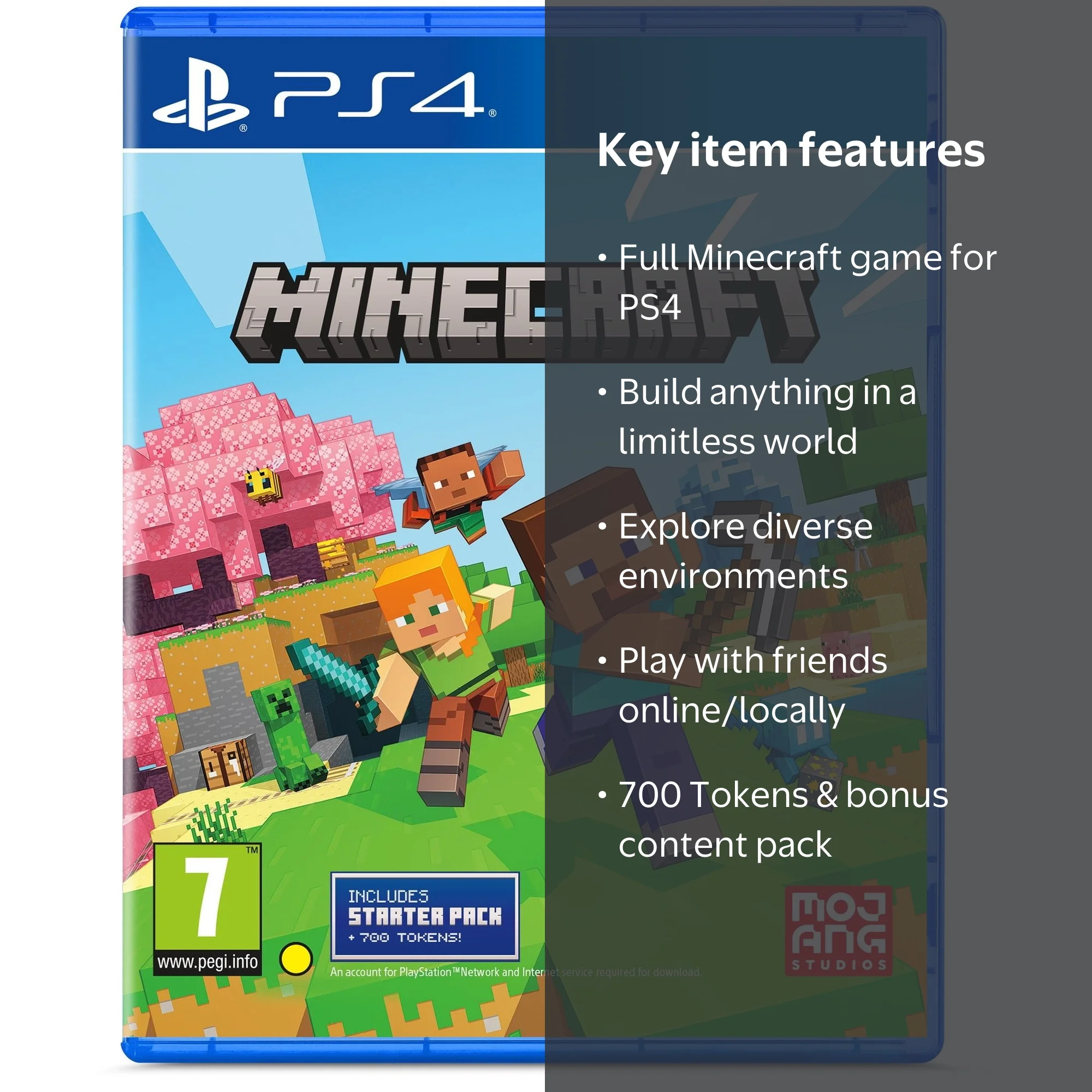 Minecraft, Starter Collection, PS4, Includes Full Game and Extras