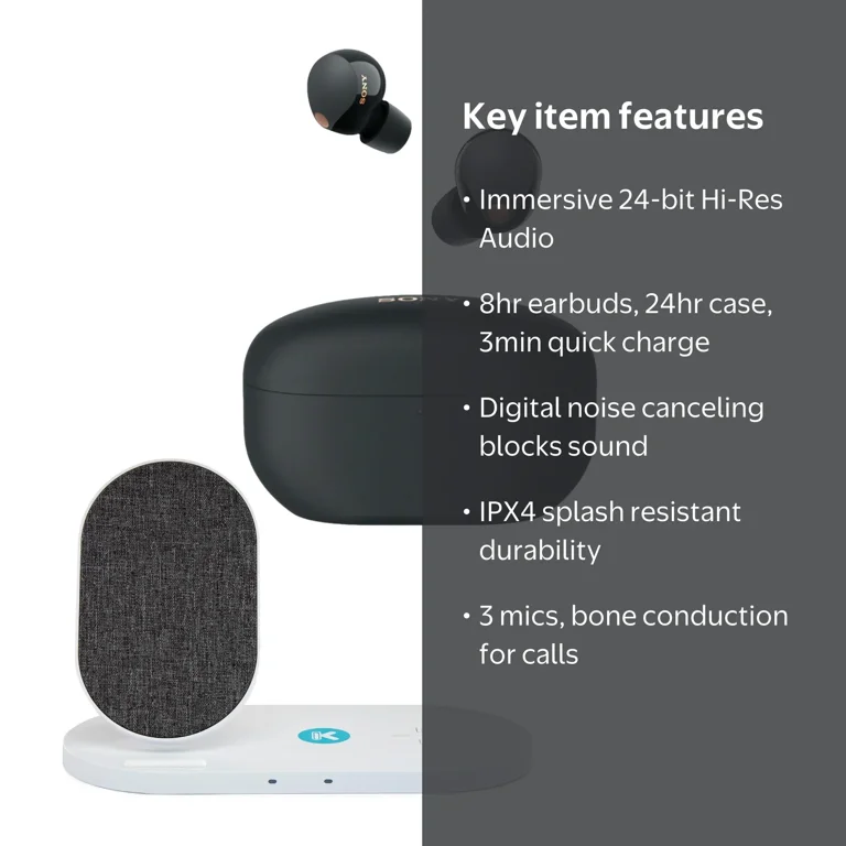 Sony WF-1000XM5 Truly Wireless Bluetooth Noise Canceling Earbuds