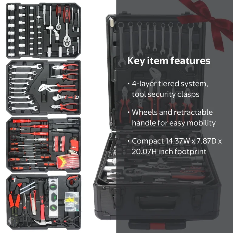 オールカーボンブレイク＆ジャンプキューとケース2B2Sのセット Seizeen 899-Piece Mechanics Tool Set with Mobile Box, Ratchets