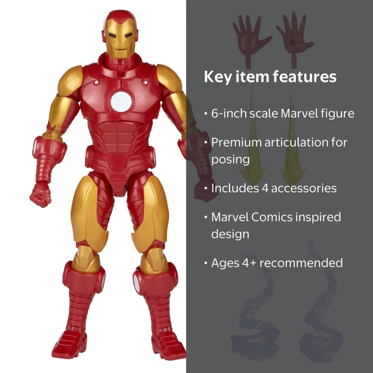 Marvel, Marvel Legends Series Iron Man Action Figure, 6-inch scale