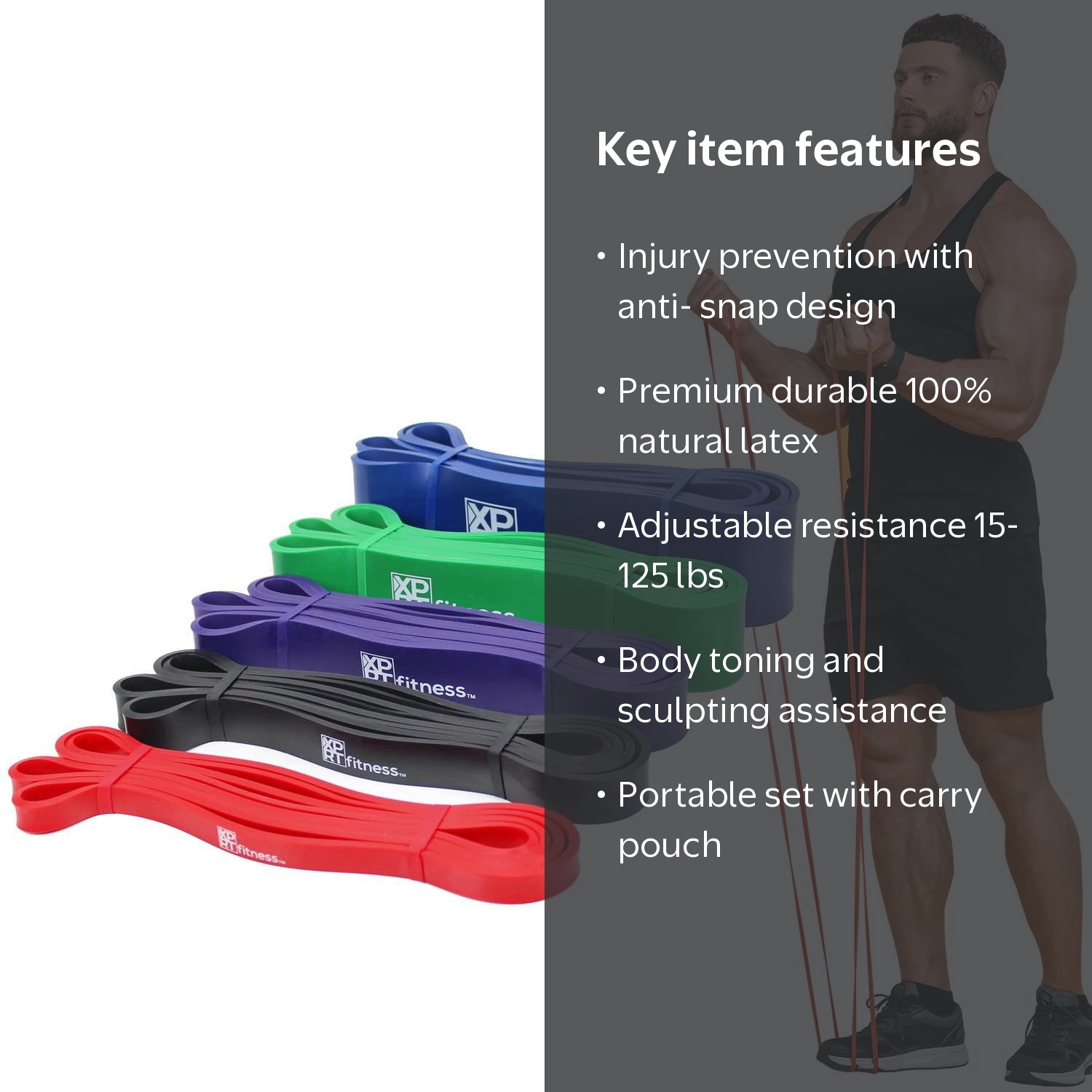 廃盤【WRNB A-1TENT】【WRNB A-2TENT】セット XPRT Fitness Resistance Bands Set for Home Gym and Exercise Combo