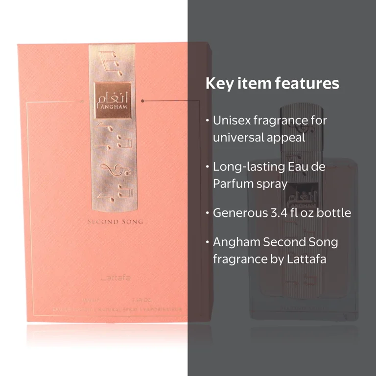 Lattafa, Angham Second Song Unisex Eau de Parfum, 3.4 oz - Walmart.com