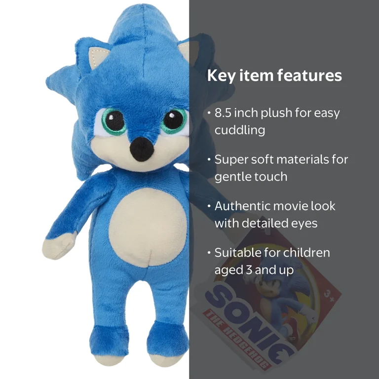Sonic The Hedgehog Movie - Super Soft 8.5 Inch Baby Sonic Plushie