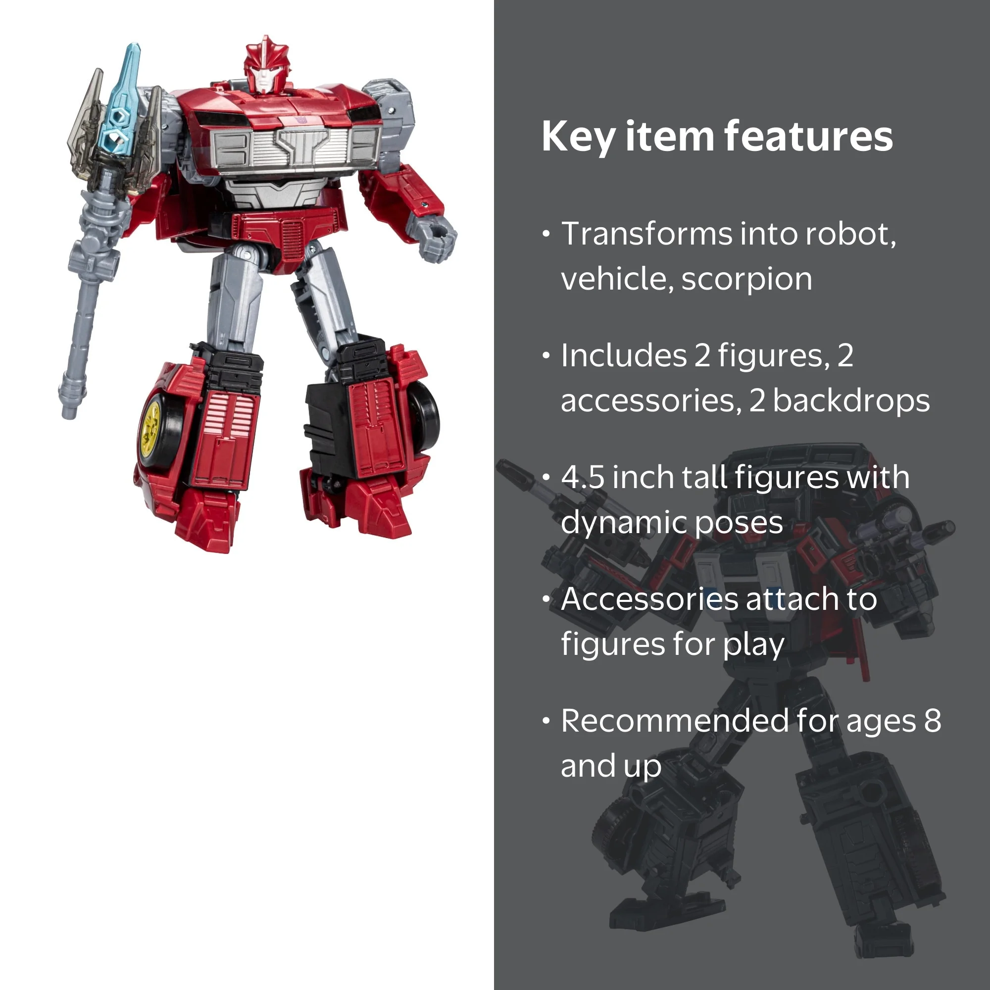 Transformers Decepticon Hatchet and Double Punch Action Figures, 2