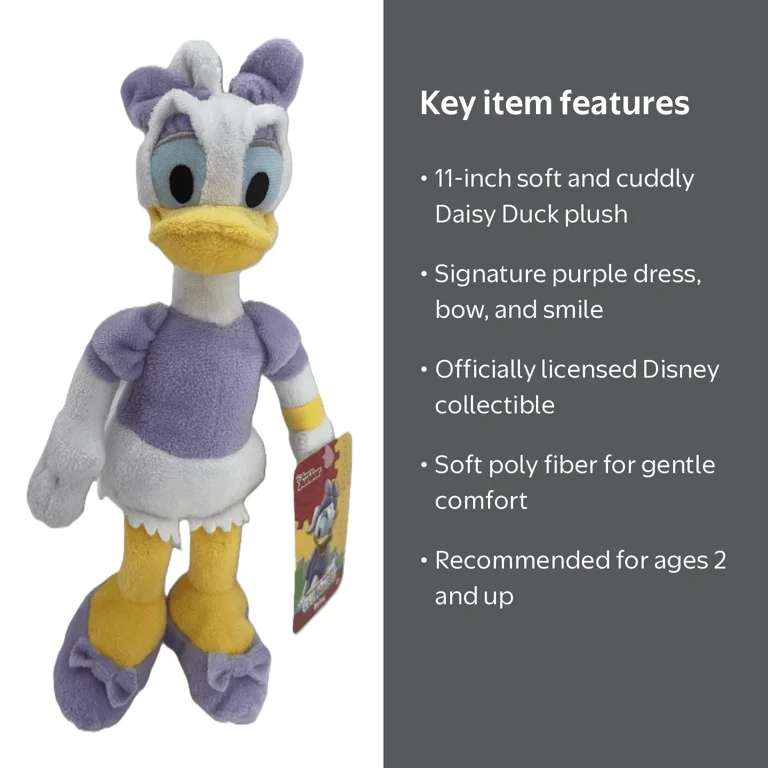 Disney Daisy Duck Stuffed Animal Plush Toy Doll 11