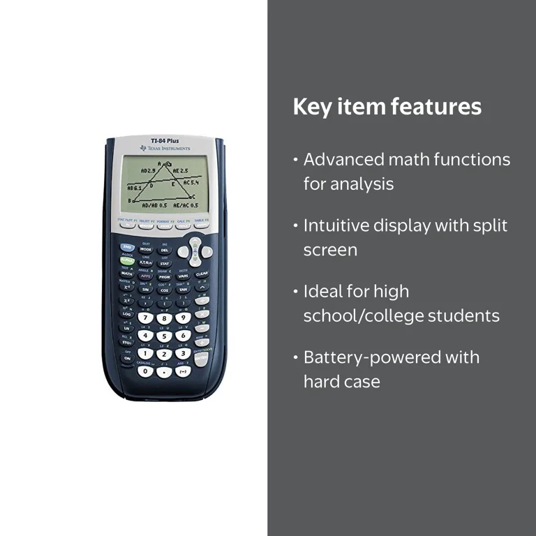 その他 TI 84 plus Texas Instruments, Graphing Calculator, TI-84 Plus, 10-Digit LCD