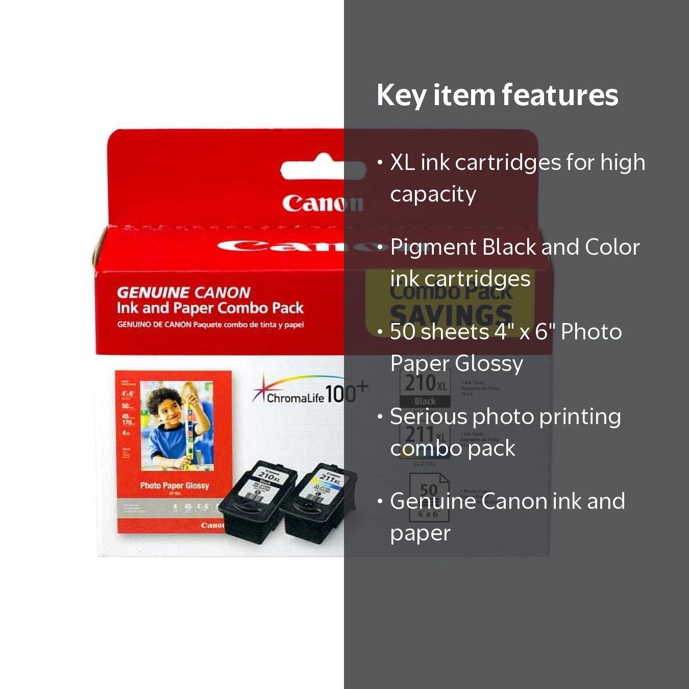 Canon Extra Large Combo Pack - PG210XL/CL211XL Ink Cartridges for