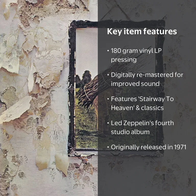 Atlantic, Vinyl, Led Zeppelin IV, Limited 180g Remastered LP