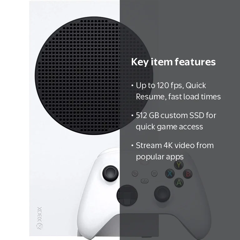 Microsoft RRS-00001 Xbox Series S 512 GB SSD All Digital, Disc