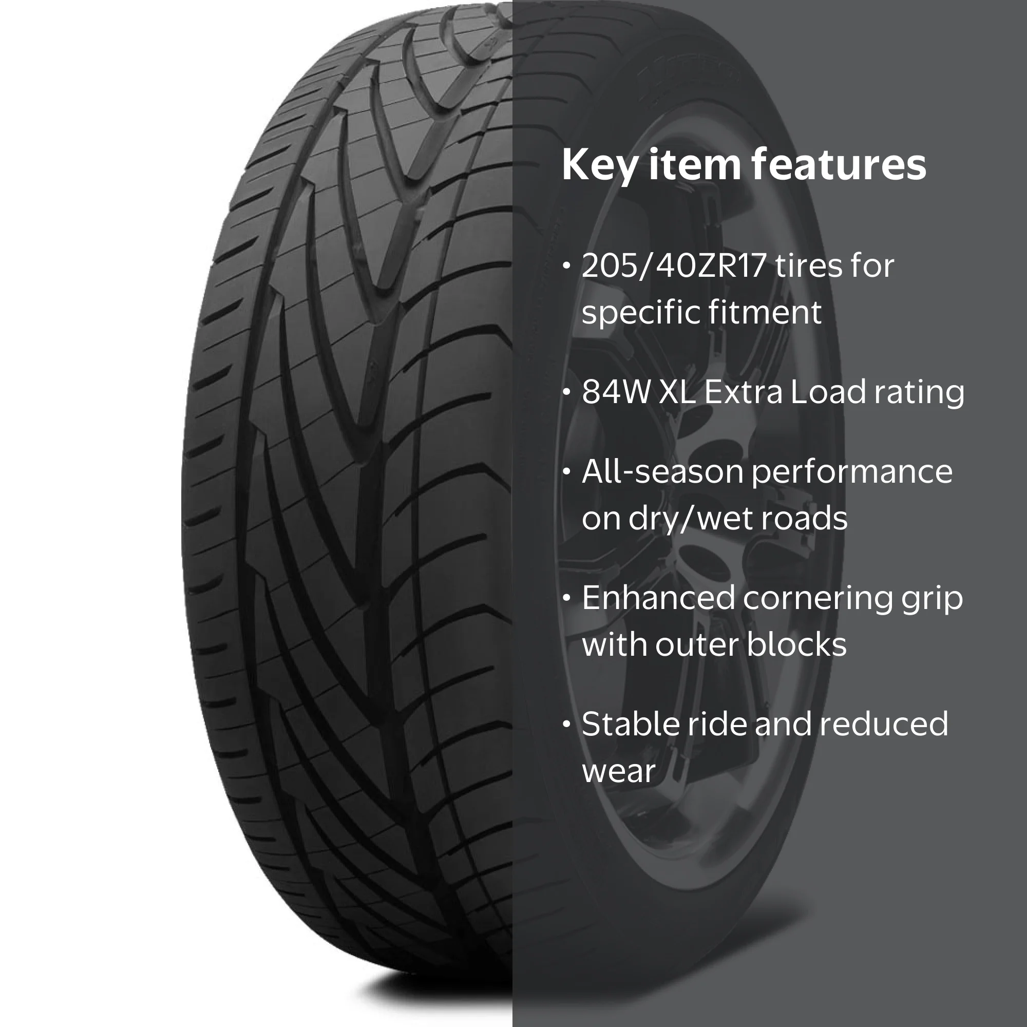 Free Shipping! Nitto Neo Gen All Season Passenger Tire 205/40ZR17