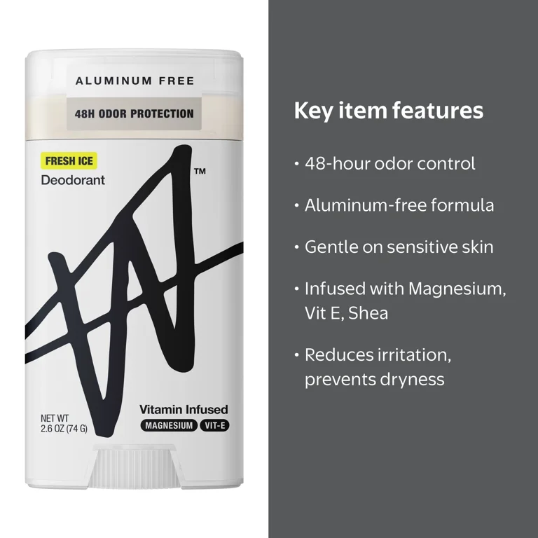 W By Jake Paul Men's Aluminum Free Deodorant - Odor Blocking