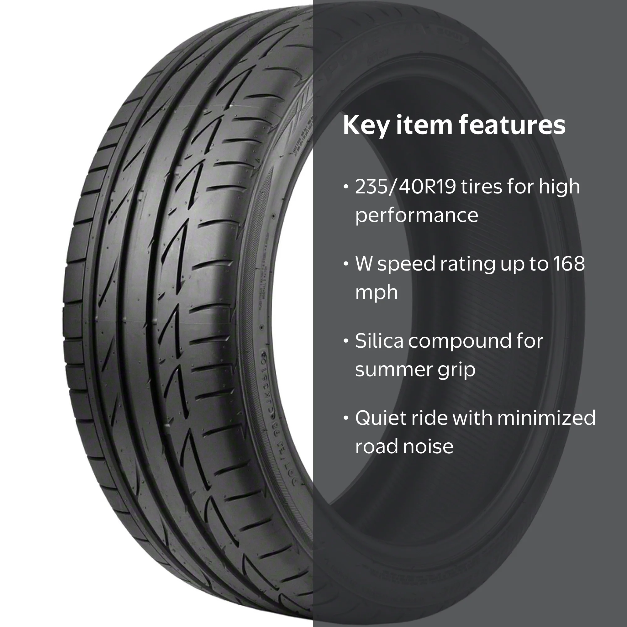 Bridgestone Potenza S001 UHP Summer 235/40R19 92Y Passenger Tire