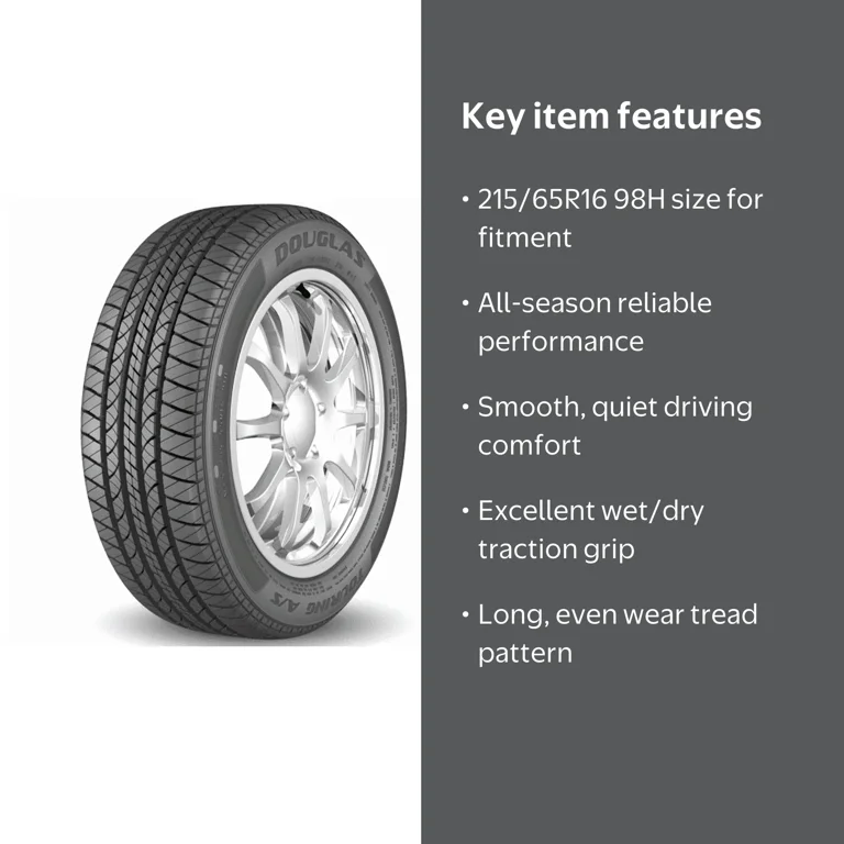 ③ いるみな　215 65 16 Douglas Touring A/S 215/65R16 98H All-Season Tire - Walmart.com