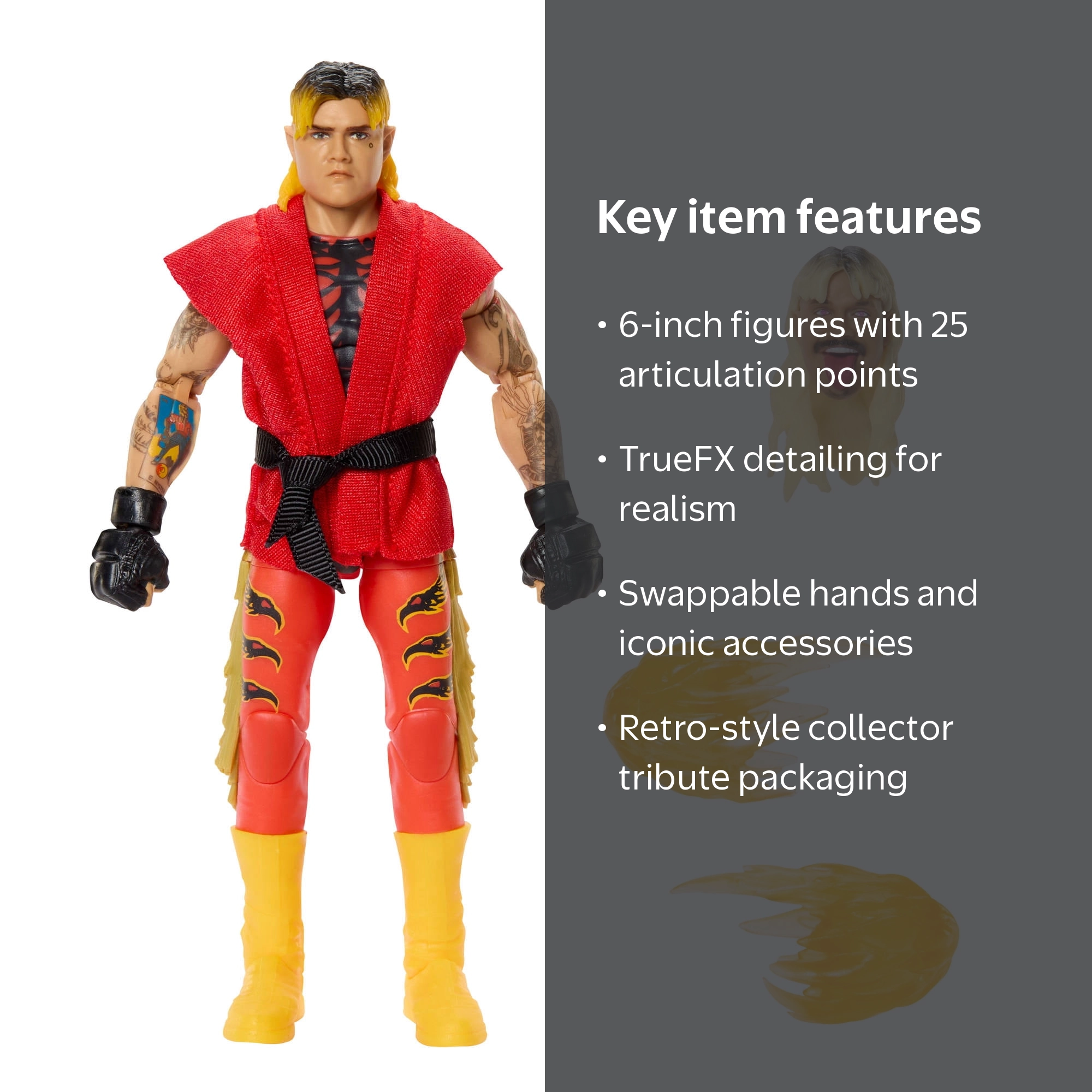 WWE x Street Fighter Dominik Mysterio Action Figure & Accessories