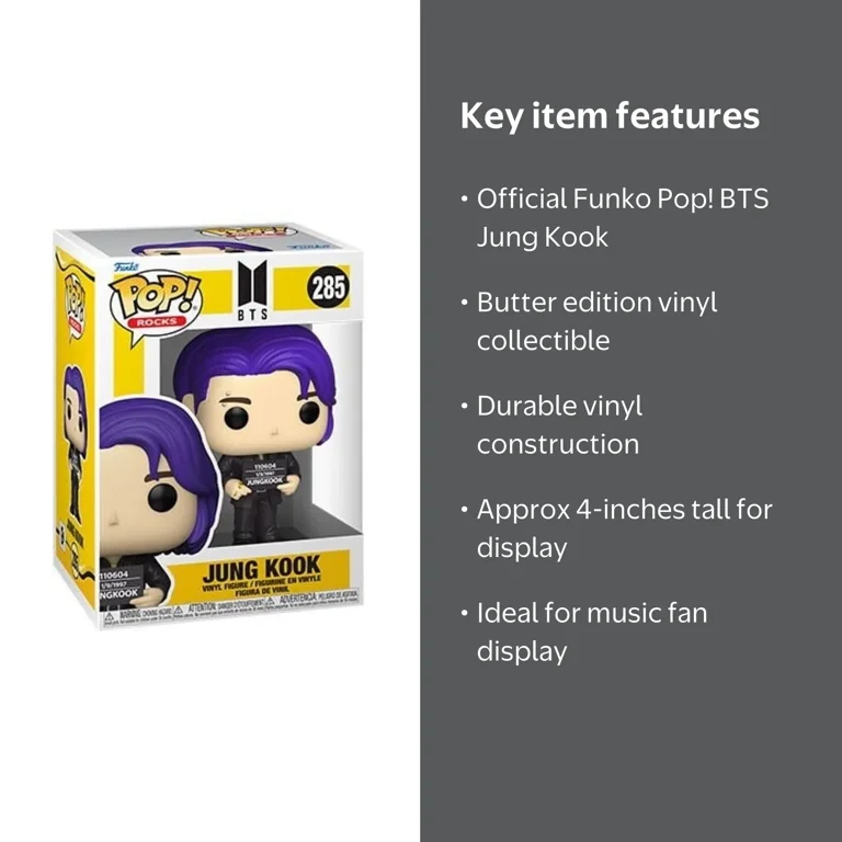 Funko, POP! ROCKS: BTS S3 Jung Kook, from Butter, Vinyl Figure 4
