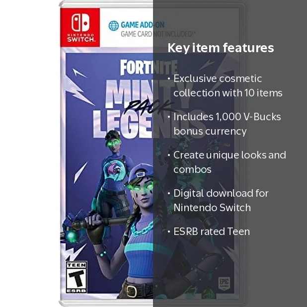 Epic Games, Fortnite, Minty Legends Pack, Download Code - Walmart.com