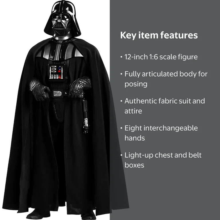 Deluxe Star Wars Return of the Jedi Darth Vader 12 Inch Figurine