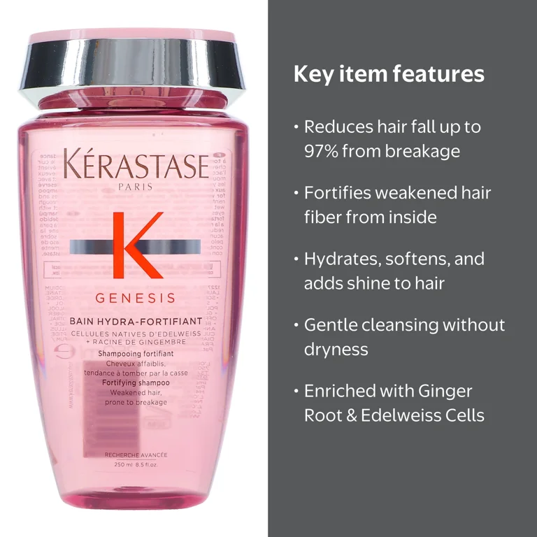 Kérastase, Genesis Bain Hydra-Fortifiant Shampoo 8.5 oz - Walmart.com