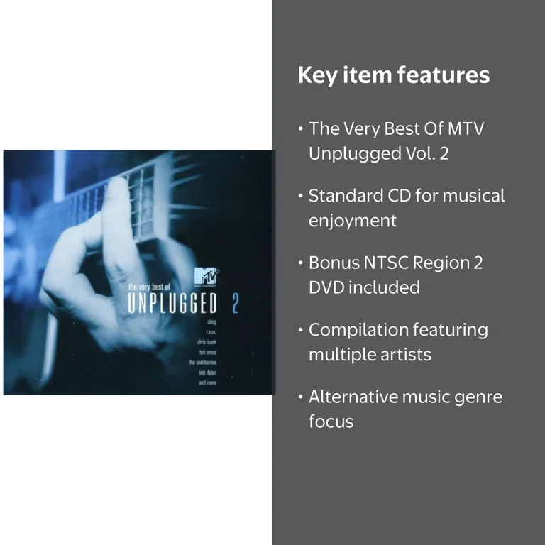 【中古】 Vol． 2－Best of the Best V．A． Various Artists - The Very Best Of MTV Unplugged, Vol. 2 - Music