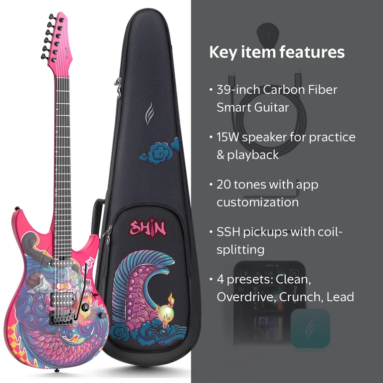 Enya Electric Guitar Inspire Shinichi Kobayashi Dragon Flame 39