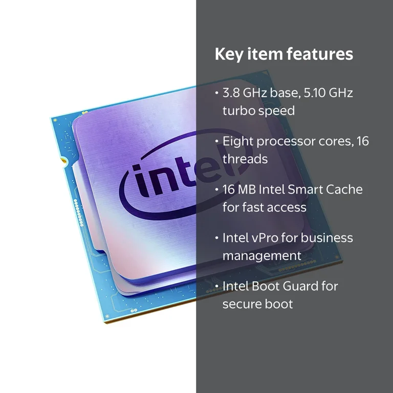 Intel Core i7-10700K 10th Gen CPU, 8-Core 3.8 GHz, LGA 1200, UHD