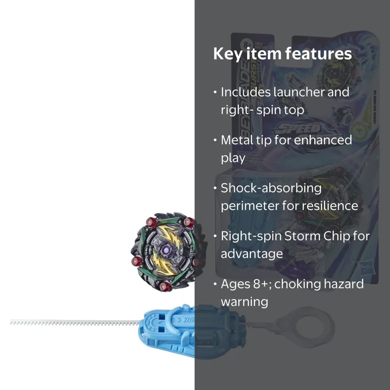 Beyblade Burst Surge Speedstorm Curse Satomb S6 Battling Top Set