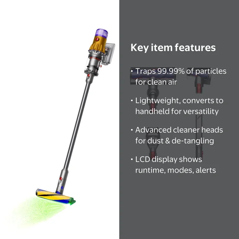Dyson V12 Detect Slim Cordless Vacuum, Lightweight, Intelligent