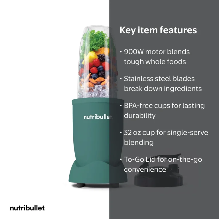 nutribullet Pro Single Serve Blender (900W) Matte Eucalyptus