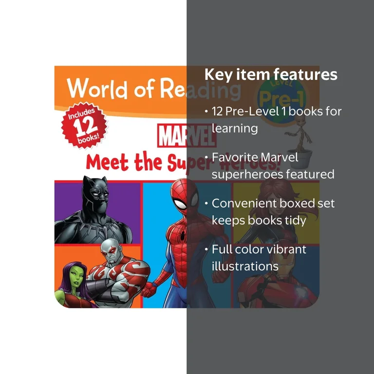 World of Reading Marvel Meet the Super Heroes! (Pre-Level 1 Boxed