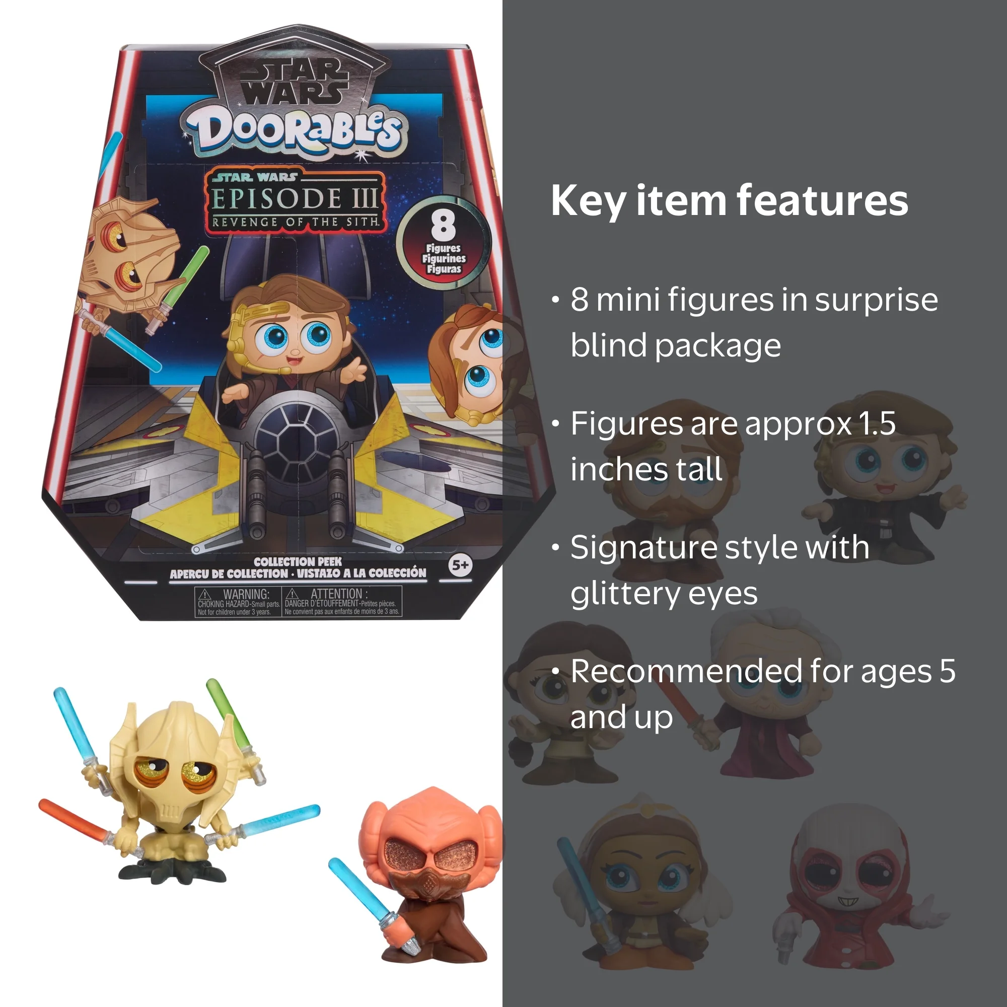 Star Wars Doorables Revenge of the Sith Collector Peek, 1.5 inch