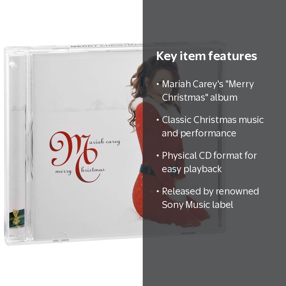 Sony, Mariah Carey Merry Christmas CD Music and Performance