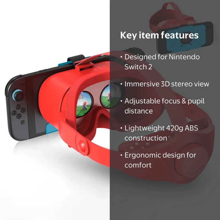 Prociv, VR Headset for Nintendo Switch 2, 1Set, Adjustable Lens